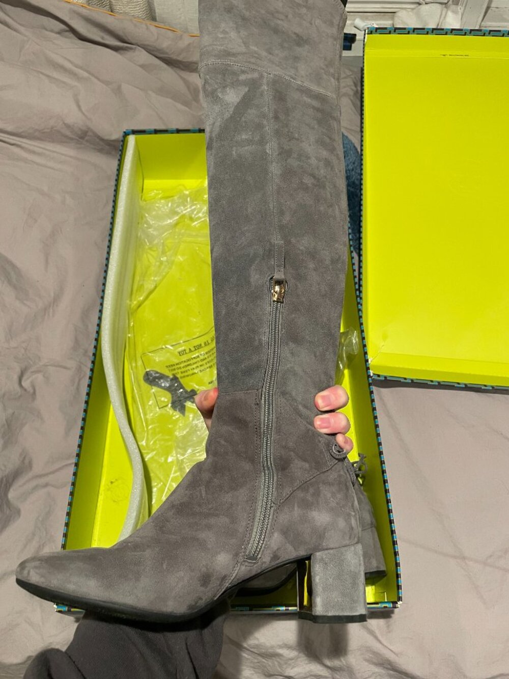 Tory Burch Gray Suede Over-the-Knee Boots (Size 6.5) 🤍 - Picture 6 of 9